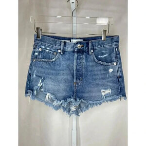 MNG Denim Mom Size 6 Jean Shorts Denim Cutoffs Casual Festival Rodeo Vacation